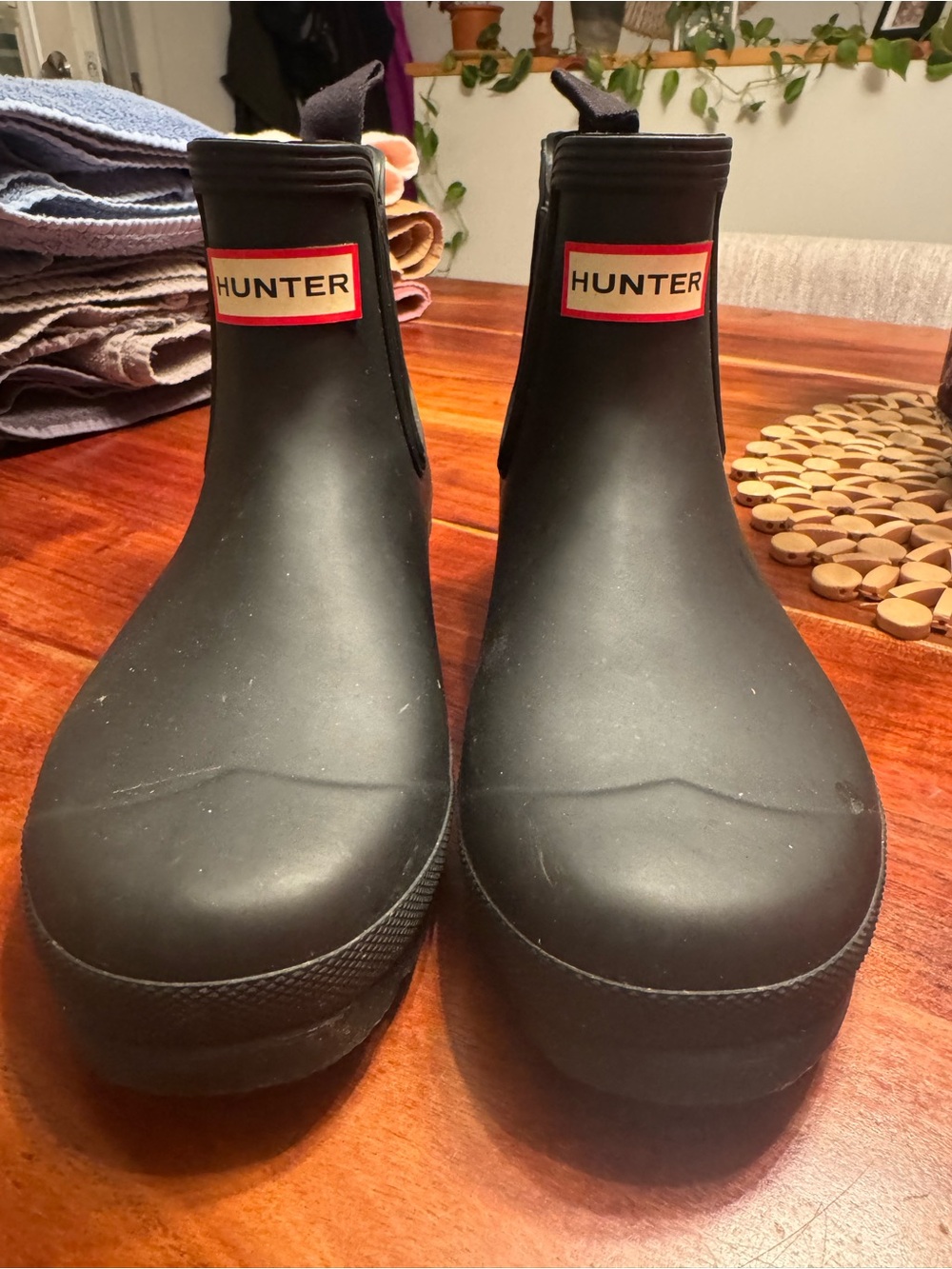 Hunter Black Chelsea Waterproof Short Rain Boots